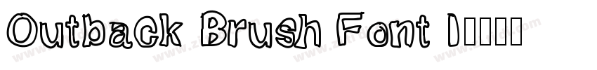 Outback Brush Font I字体转换